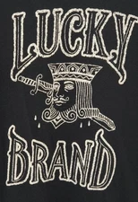 MENS LUCKY BRAND BLUE KING KNIFE BLOOD TEARS T-SHIRT SIZE LARGE