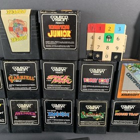 Colecovision Console Bundle Lot With 15 Games TESTED WORKING