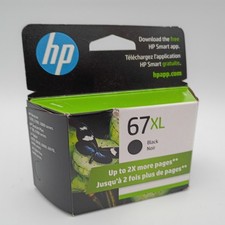BRAND NEW FACTORY SEALED HP 67 XL Black Ink Cartridge EXP Nov 2026 Genuine OEM