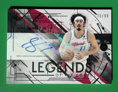 Topps Motif Basketball 2026 Jaime Jaquez Jr Miami Heat LC-JJJ Auto 75 /99