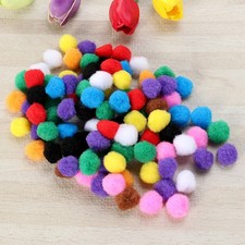 100 Pcs Fuzzy Balls for Crafts Beanie Pom Poms Arts and Supplies