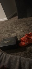 Nike Orange Low Top Lace-Up Athletic Sneaker ...