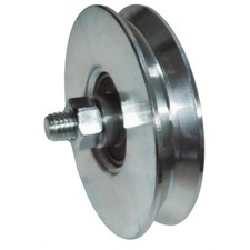 RUOTA PER CANCELLI DA 50-60-70-80-90-100-120-140-160 MM GOLA V 1 CUSCINETTO