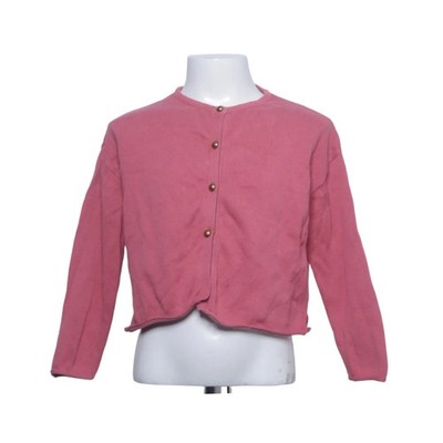 Mango, Strickjacke, Mädchen, Größe: 122, Pink, Einfarbig, Feinstrick #WvZ