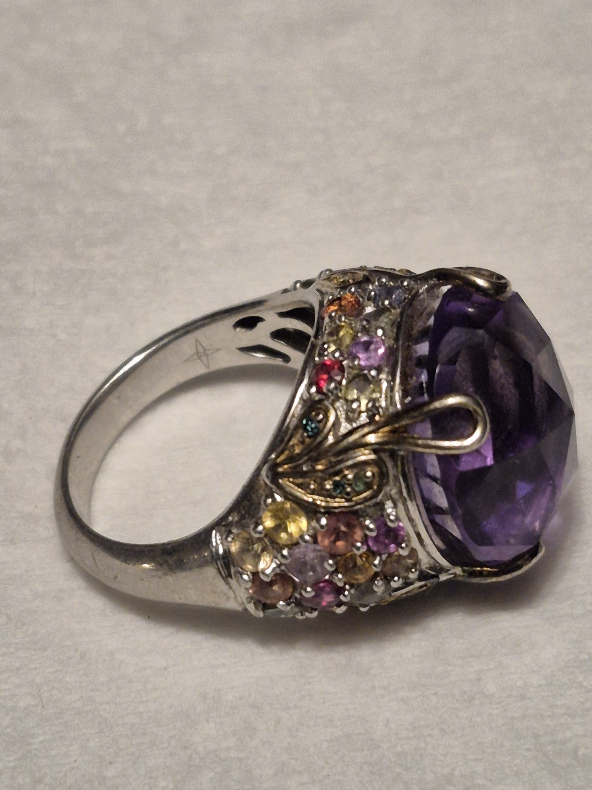 Beautiful 925 Multi Stone Ring - image 6