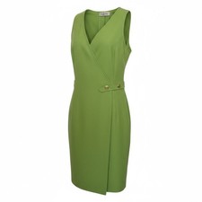 Valentino Lime Green Suit Mini Dress Vintage 90s Size IT 38 US 4 Miss V Italy