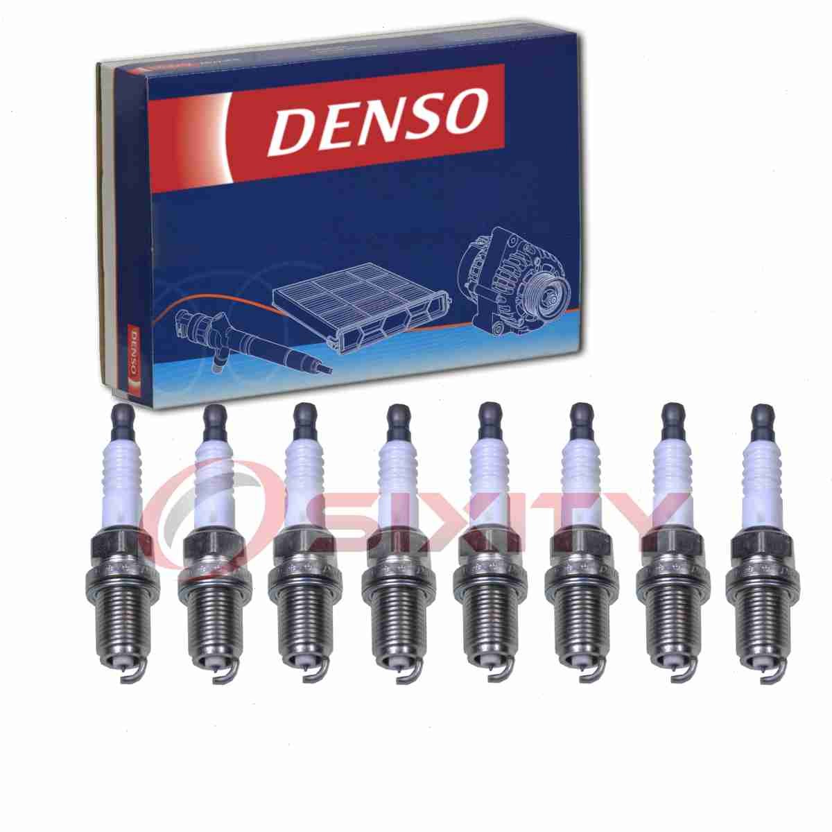8 pc Denso Spark Plugs for 1992-1993 Dodge W150 5.2L 5.9L V8 Ignition lv