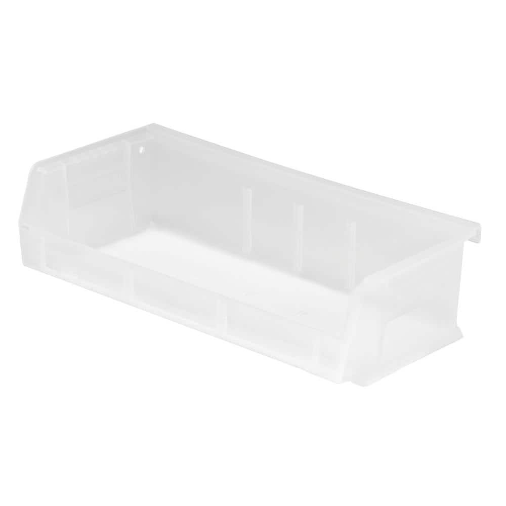 Ultra Series 1.54 qt Clear Stackable Hanging Bins 8-Pack