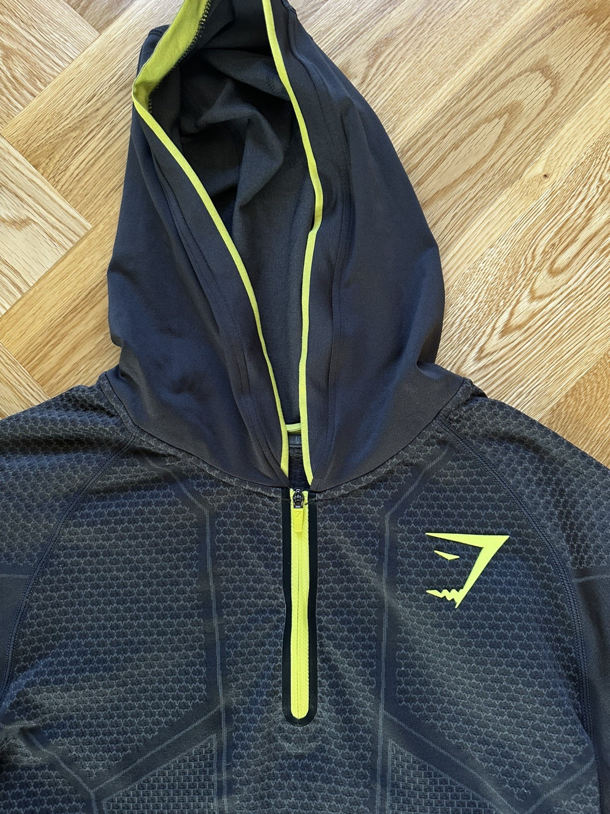 Rare Gymshark Onyx V1 Hoodie - OG Style, Perfect Condition! image 3