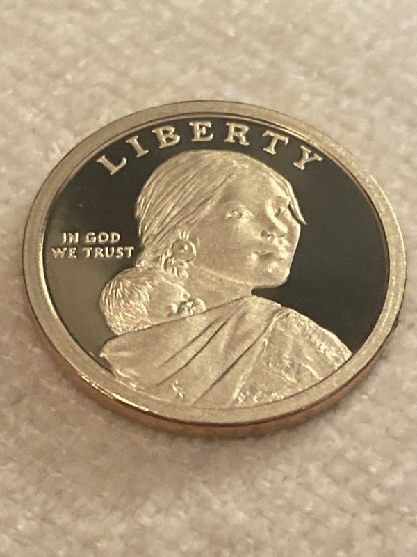 2015 S REV PF SACAGAWEA $1 DIE CHIP CORNER OF MOUTH, ERROR COIN, HIGH GRADE COIN