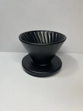 Pour Over Coffee Drip Maker Ceramic Brown 1 Cup