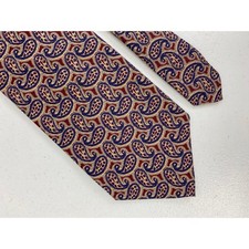 VTG Talbott Studio Carmel Valley Italian silk USA paisley graphic neck tie