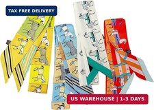 4pcs Purse Scarf For Handbags Silk Head Scarf For Hair Fashion Skinny Scarf For