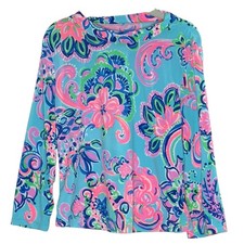 Lilly Pulitzer 5 Girls Margot Rashguard Tankini Top Floral Tropical Beach Swim