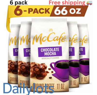 McCafe Mocha Chocolate Mocha Flavored Ground Coffee Light Roast 11 6pk old stock