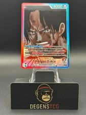 One Piece- Portgas D. Ace Alt Art Leader OP13-002 L English Carrying on His Will