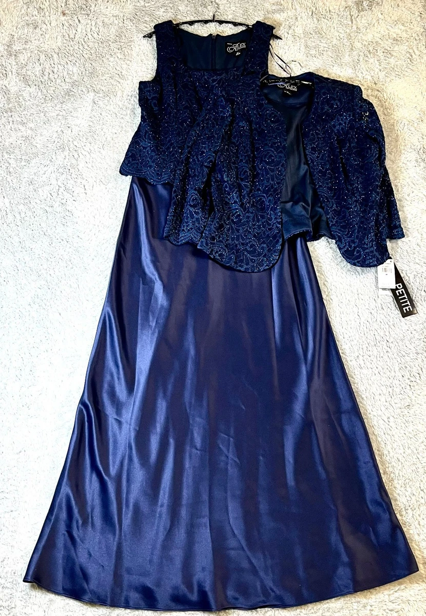 sachin and babi light blue dress Alex Evenings