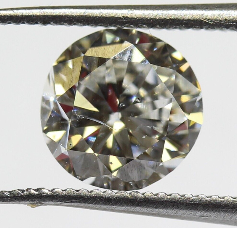 GIA loose certified .96ct SI2 H round brilliant diamond estate vintage Natural