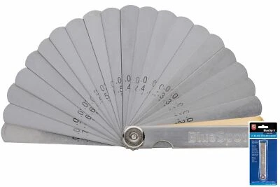 32 Blade Leaf Feeler Gauge Metric Imperial Includes Brass Blade 02084