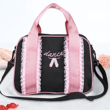  Black Girls Ballet Dance Kids Handbag Single Shoulder Sports Zipper Bag BT