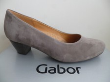 Gabor Pumps Slippers Ballerinas Shoes Leather Gray 02120