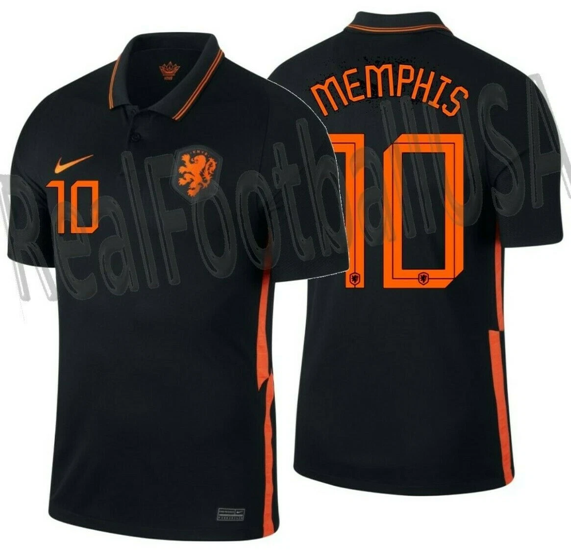 Nike Netherlands 2016 Memphis Depay Home Replica Jersey Men's Small