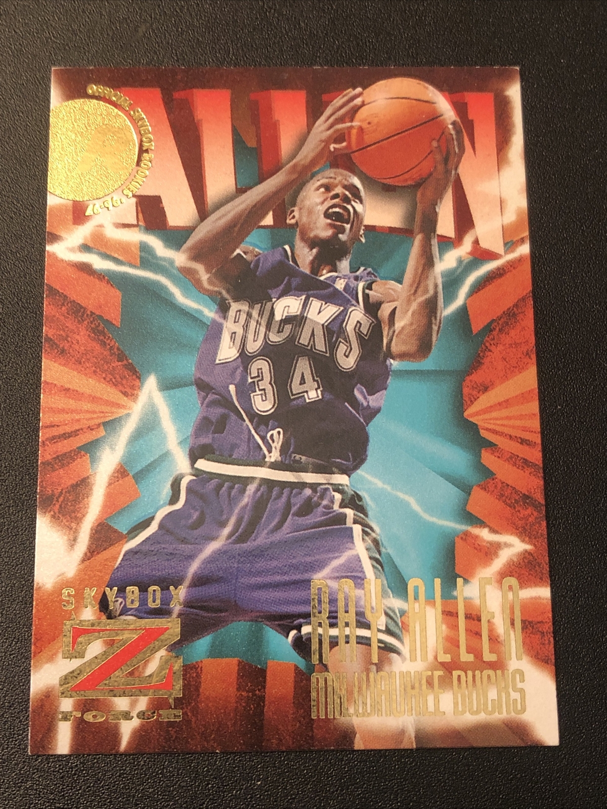 1996-97 Skybox Z Force Ray Allen #140 Rookie