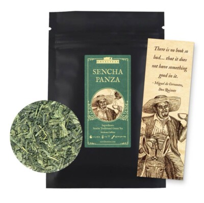 Sencha Panza - Don Quixote Loose Leaf Tea Pouch NovelTeas (2 ounces)