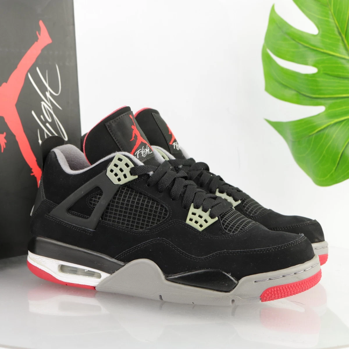 ーのシュー NIKE Nike Air Jordan 4 Retro Bred 27.5cm 美中古の通販