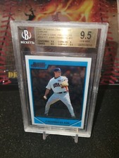 2007 Bowman Draft Chrome JOBA CHAMBERLAIN  Prospects Blue Refractor Beckett 9.5