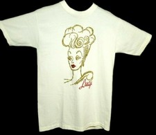 I Love LUCY Large TSHIRT USA Made Diamond Dust Rare Vintage Comedy Lucille Ball