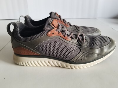 Cole Haan Grand Motion Crafted Sneaker Navy Tan Knit Leather Shoes Cole Haan Grand Motion Crafted Sneaker Lightweight  main image 2