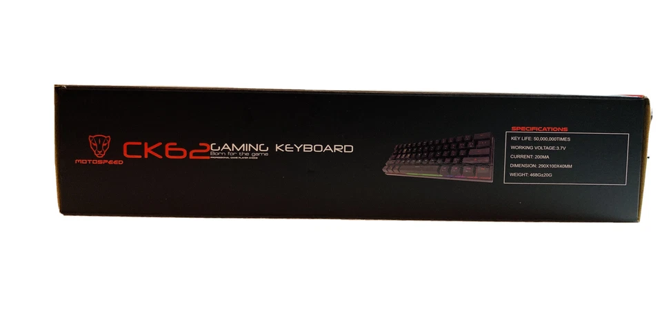 Motospeed CK62 61 Keys RGB Mechanical Keyboard USB Wired BT Dual Mode PINK - Image 3 of 4