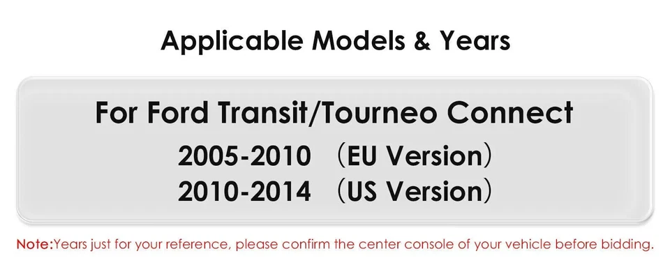 For 2010-2014 Ford Transit Connect Android 14 Apple Carplay Car GPS Stereo Radio Foto 4 de 4