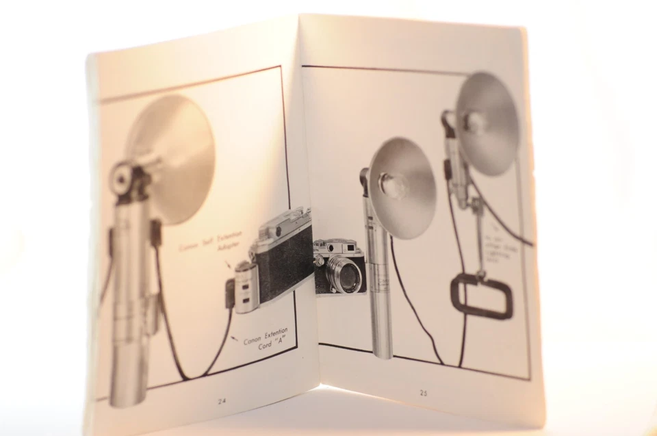 Unidad de flash telémetro Canon modelo Y manual de instrucciones de los años 50 RARO Foto 4 de 4