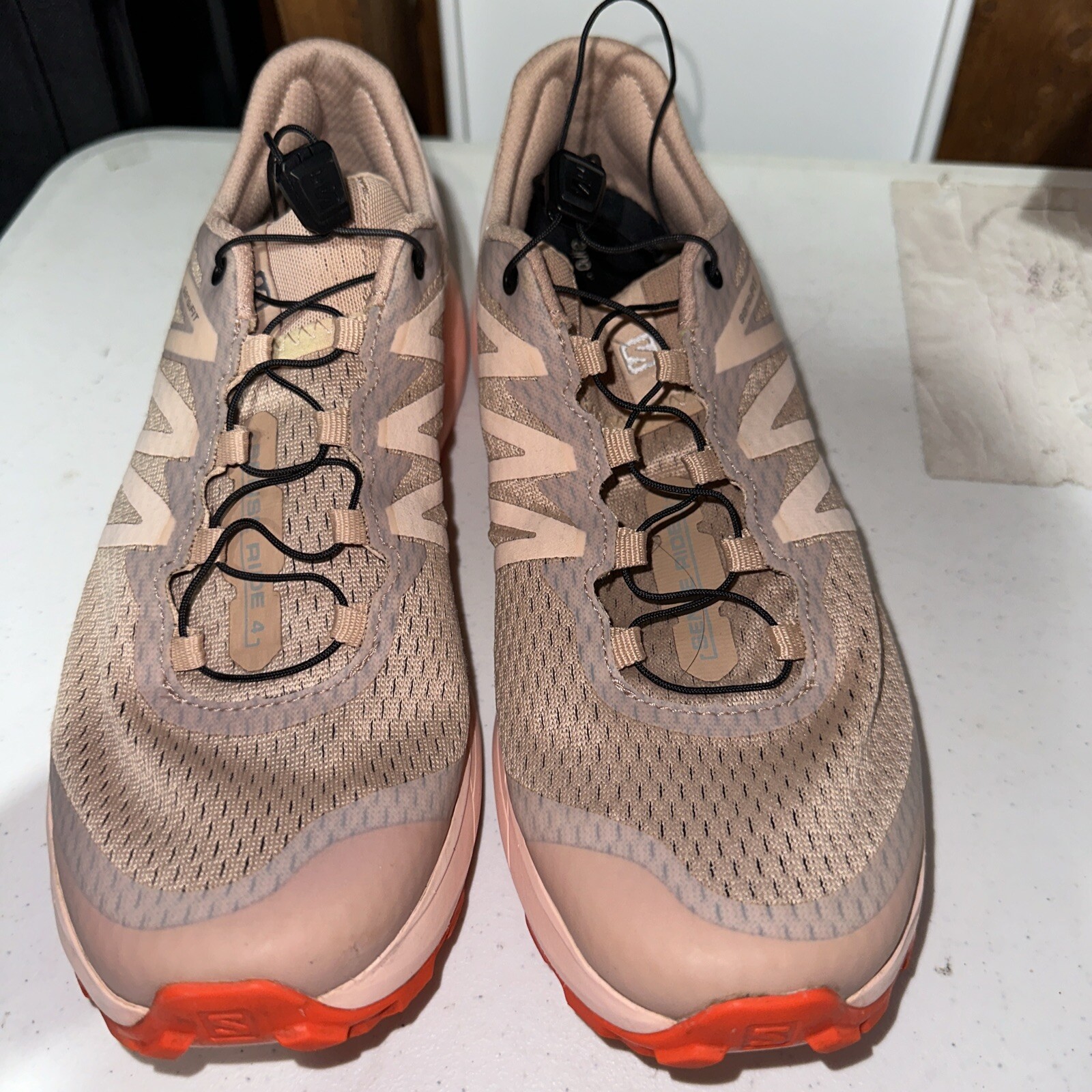 Salomon Sense Ride 4 Scirocco Peachy Keen Sneakers da Trail Running Donna Taglia 10