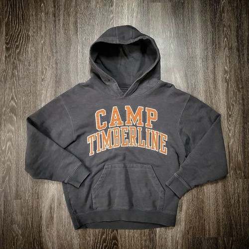 CAMP TIMBERLINE Rocky Mountain Forest Colorado Campsite Logo Pullover Hoodie S - 第 3/10 張圖片