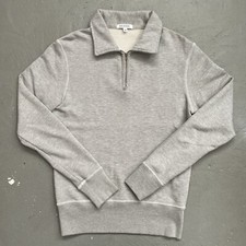 Gustin 1/4 Zip Pullover Sweatshirt Vintage College Track Style Made In USA XS-S