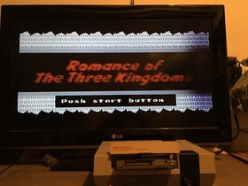Romance of the Three Kingdoms (NES, 1989) With Manual and Map