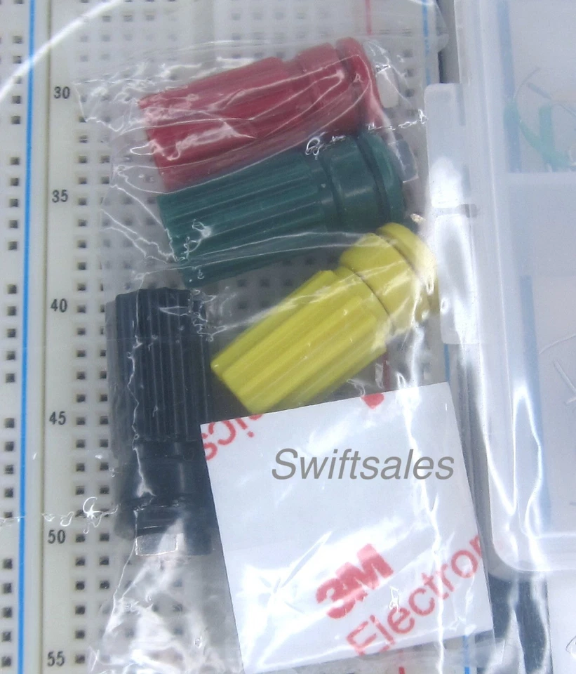 ELENCO 9480WK - #9440 3220 Tie Point Breadboard & JW-350 350 Pc Jumper Wire Kit - Image 3 of 4