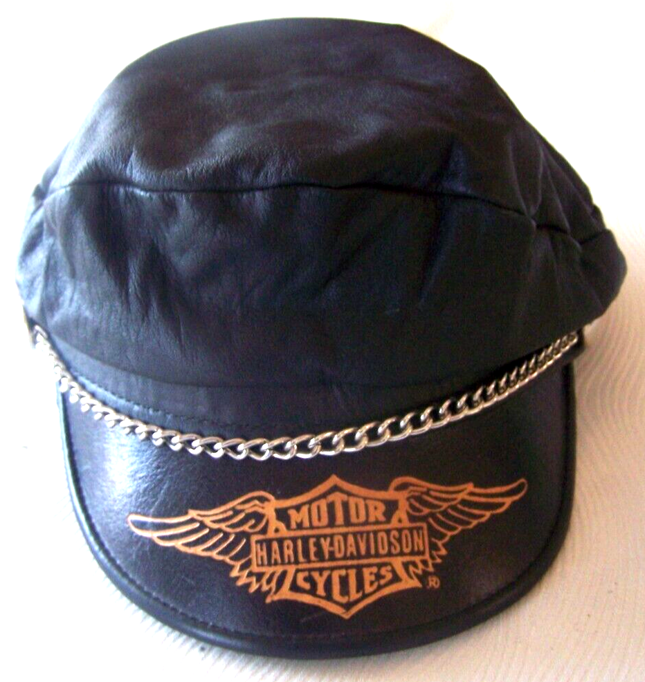 Harley Davidson Vintage Leather Motorcycle Chain Wings Captains