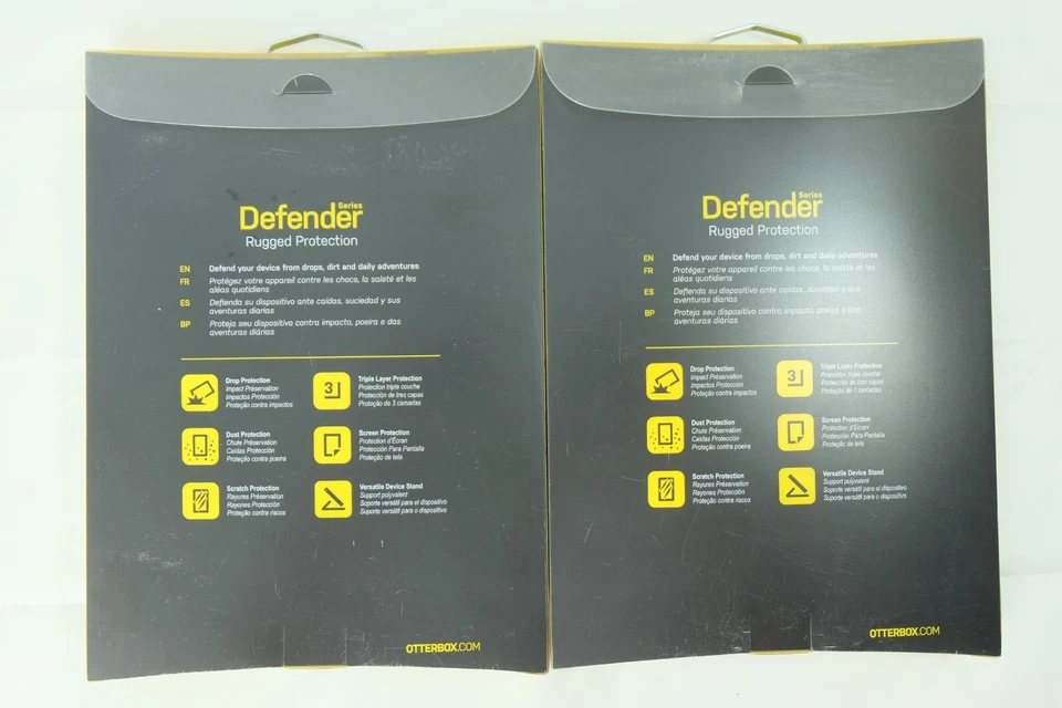 OTTERBOX Defender Rugged Protection for Apple iPad Air- Black (77-27379) x2 - Image 2 of 4