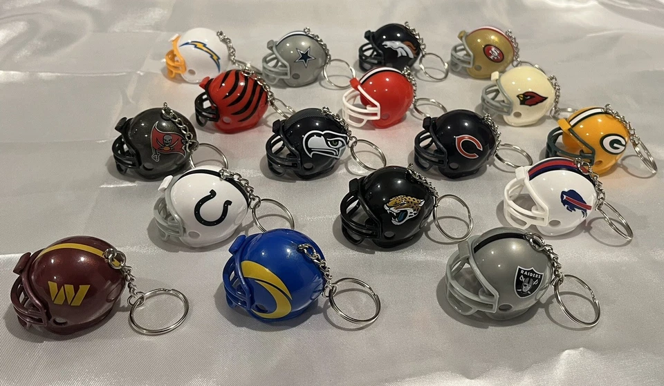 NFL Football Helmet Keychain- Pick Your Favorite Team! - Image 3 of 4