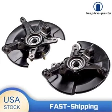 2PCS Front Steering Knuckle & Wheel Hub Bearing For Honda Civic 1.8L 2006-2011