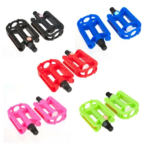 Pair 1/2" Kids Children's Bike / Bicycle Pedals (60mm X 80mm) - Select Colour: