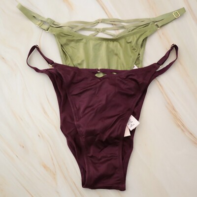 Secret Brazil Victoria's Secret Brazilian Satin Smooth Adjustable String Bikini Panty ...