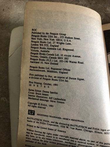 Battletech Volumes 1 & 2 Way of the Clans & Blood-Name Paperbacks 1st Printings - Picture 3 of 7