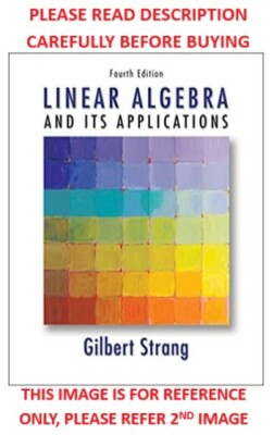 Linear Algebra and Its Applications by Strang 4th International Softcovr Ed Same