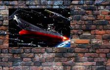 Space Battleship Yamato Star Blazers poster 24" x 16"h vivid beautiful wall art