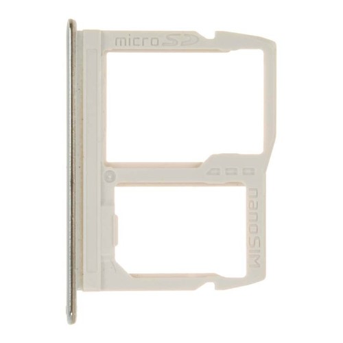 SIM Micro SD Card Tray for LG Stylo 6 Silver Replacement Repair Replace Part - 第 1/2 張圖片